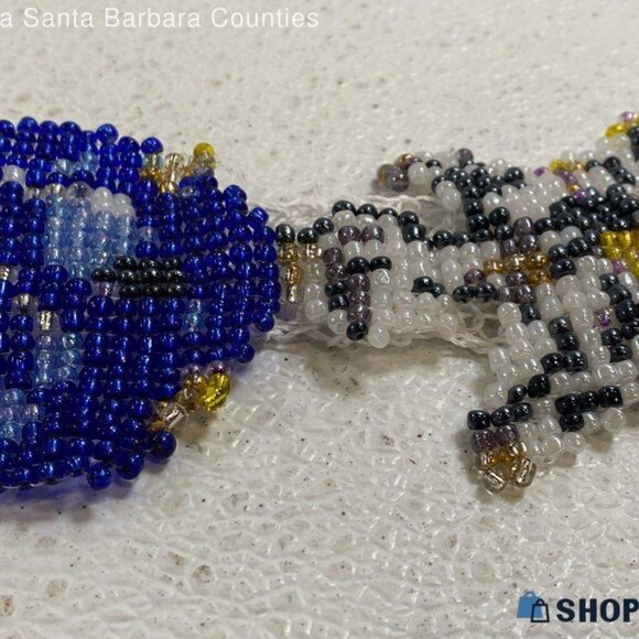 YUEQI QI NETTED BEADED PURSE MODEL RUNWAY ORIGINAL BAG - Picture 6 of 7